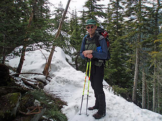 SAS at high point after ascending from Mason Lake 5/5/07