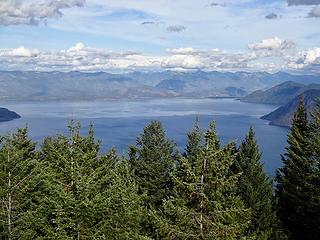 Lake Pend Oreille from the summit of Blacktail Mtn, 4960.' A lookout once was located here.