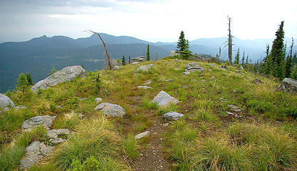 Salmo Lookout area - top of hill, view