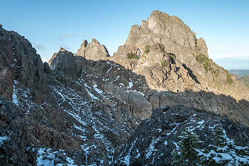 looking back to stone's summit block