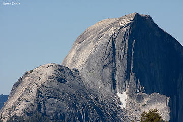 Tiny hikers ascend Half Dome