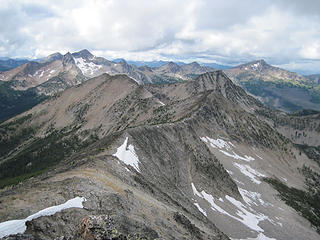 Ridge from Lost to Pass Butte and Trailblazer