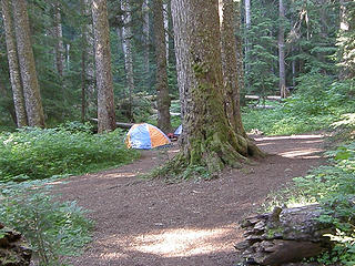 Campsites at lower campground.
