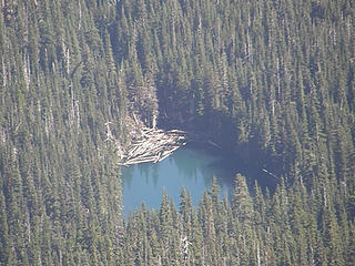 Zoom of Buckhorn Lake from Buckhorn summit.