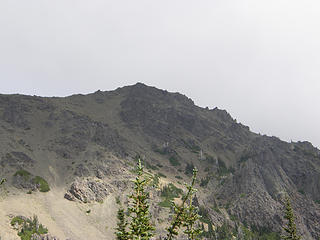 Views up towards Buckhorn from Marmot Pass trail.