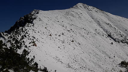 Scrambled the snowy SW ridge line