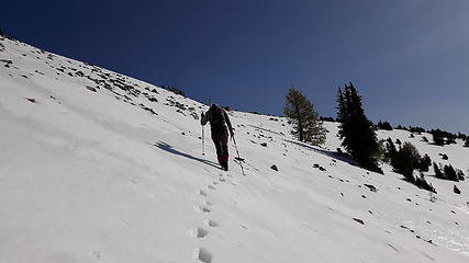 traversing snow slopes
