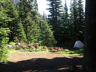 Camp Mystery on Marmot Pass trail.