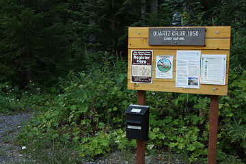 Quartz Creek trailhead