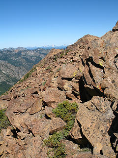 Highchair ridge to peak