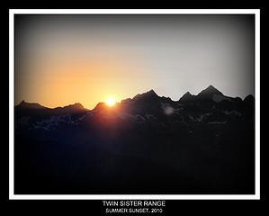 Sunset over Twin Sister Range