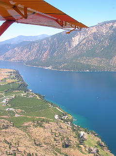 Plane over Lake Chelan