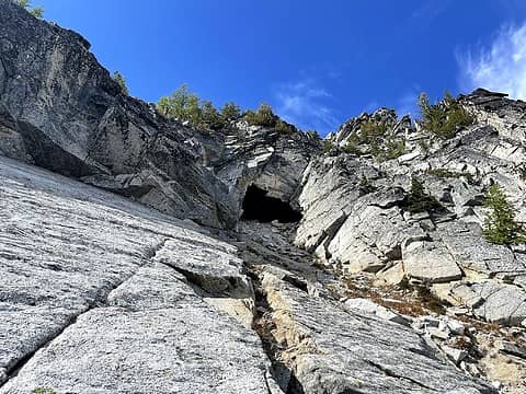 Cave below the summit of Beefhide