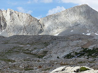 South side of Forester Pass