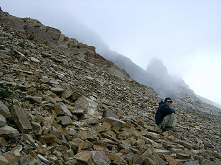 MM on the talus slope