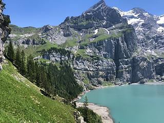 Lake Ochinensee along the Via Alpina Section 13, Kandersteg, Switzerland 6/28/19