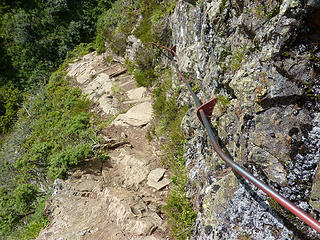 trail with hand rails