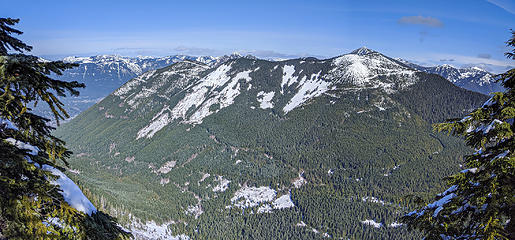 Granite Creek valley, Zorro and Thompson Point from Dirty Harry summit
