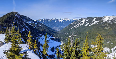 View down Granite Creek valley from Coincidence Ridge