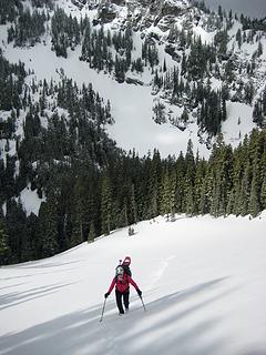 4 High in West Couloir