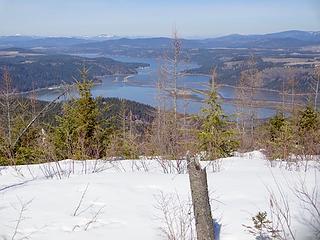 The southern end of Lake Coeur d'Alene called Lake Chatcolet.