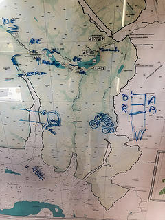 map drawn by the ranger