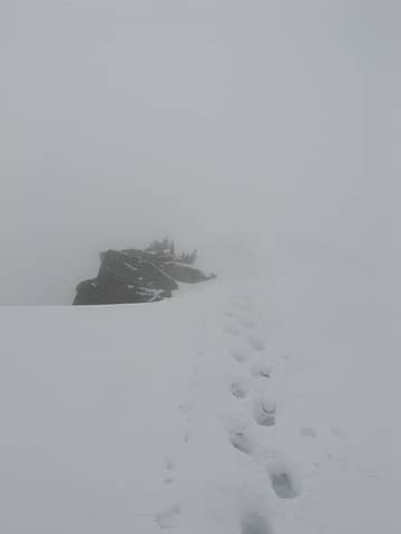 The summit is there somewhere...hehehe