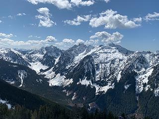 Views of Merchant and Gunn from Iron Peak.