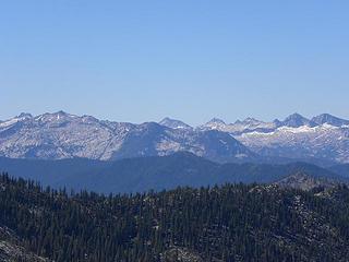 Thompson Peak area in Trinity Alps