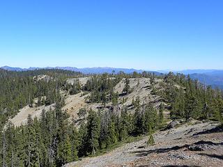 the off-trail ridge we hiked in the Siskiyou Wilderness near Twin Valley