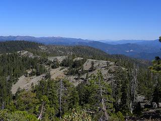 the off-trail ridge we hiked in the Siskiyou Wilderness near Twin Valley and Polar Bear Mountain