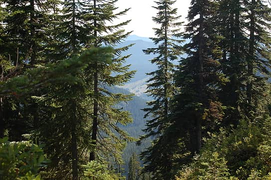 Looking down to I-90 from Red Pass