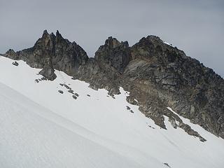 the gendarme and north peak