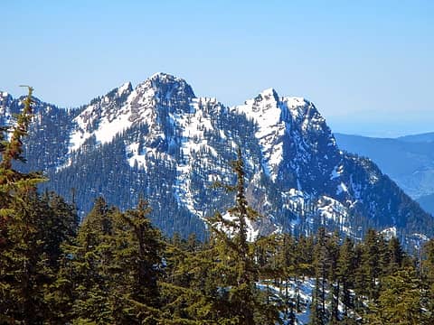 Russian Butte seen from Preacher Mountain, April 2014