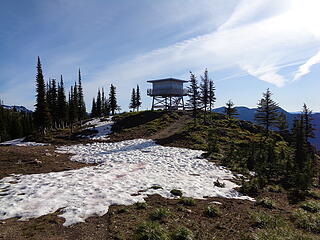 Salmo Mtn Lookout the next morning.