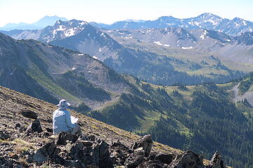Cameron Pass view to Lost Pass and Thousand Acre Meadow in distance