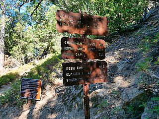 Typical signage in Yosemite