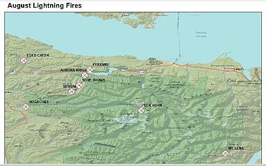 August Lightning Fires Olympic Peninsula Aug 22 2020