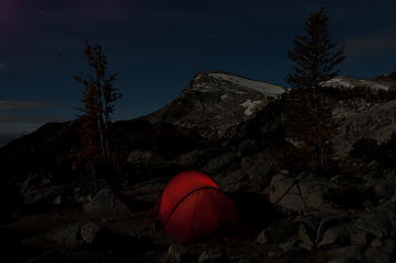 Nighttime in camp