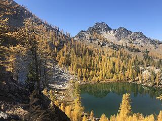 Heading to Upper Finney Lake - lower Finney below us - Indianhead Pass behind