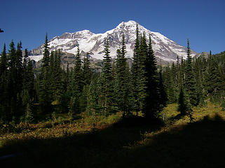 Rainier as seen from just before junction w/Mirror Lks. trail