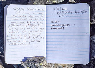 Russian Butte register book 1 placed in 2010