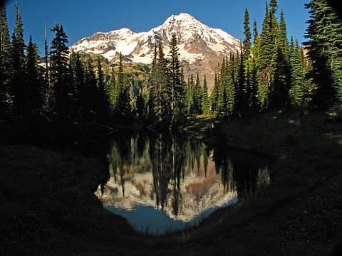 Mount Rainier and Mirror Lake