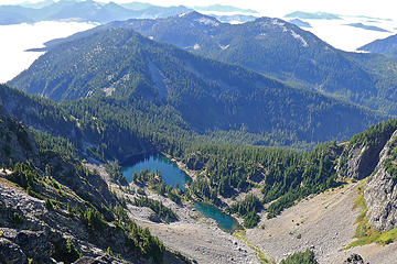 Melakwa Lake from Chair Peak