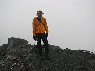 Tim on the summit of Mt Aix