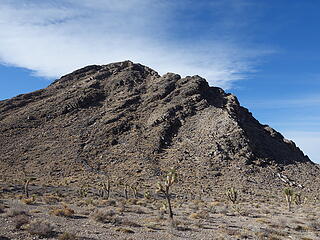 descent off Peak 5454 (center)