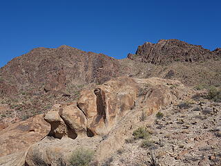 the "cholla poke" route (gully)