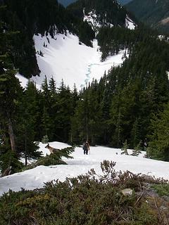 The other part of Alice Lakes basin, from the ridge