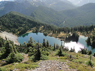 Eunice Lake from Tolmie lookout.