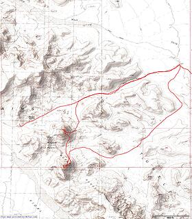 Climbs of Mopah and Umpah with return hike loop and a trip up to Gary Divide/Mopah Spring